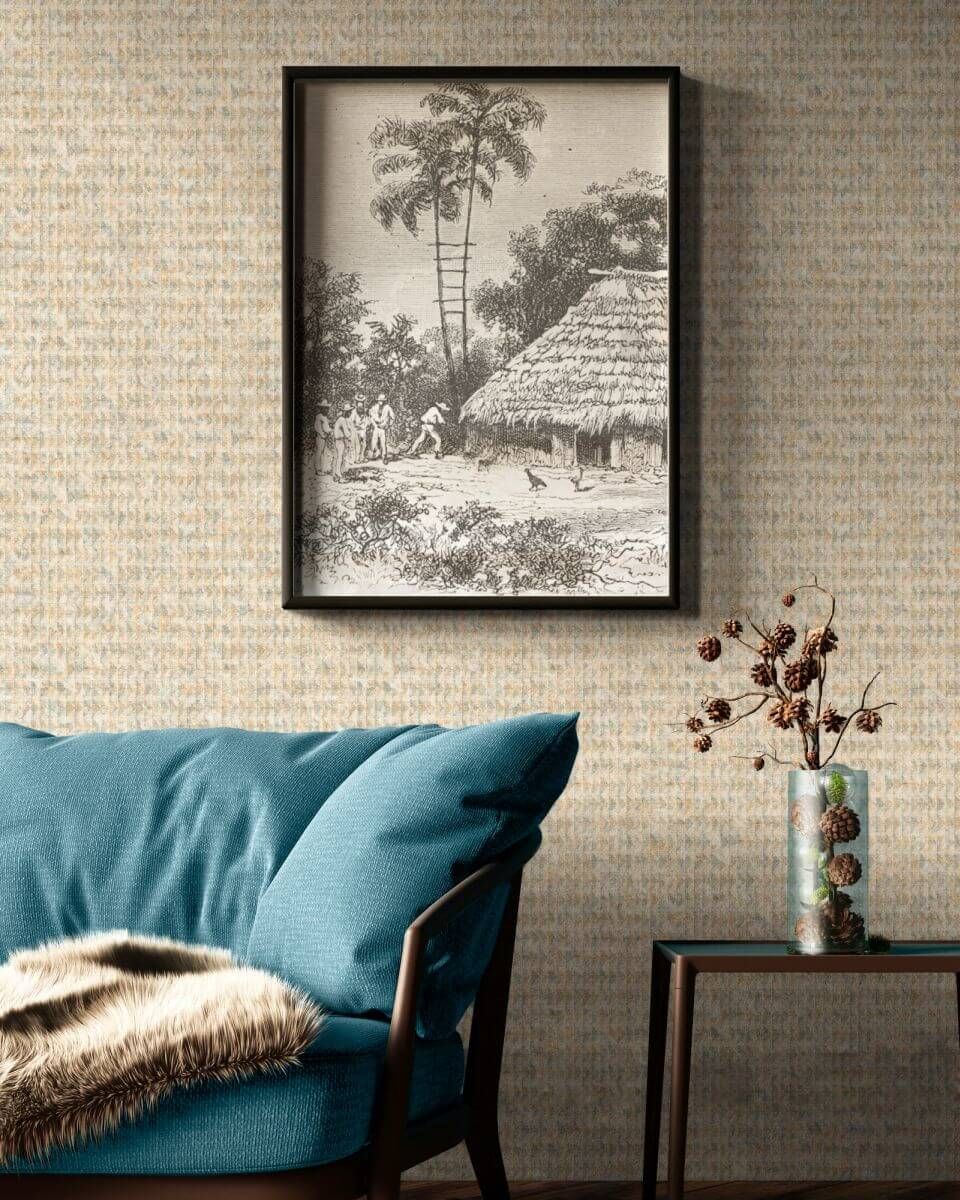 AS Creation Tapete | Geometrisches Muster Grau Beige Metallic | Ethnic Origin Produktabbildung 4