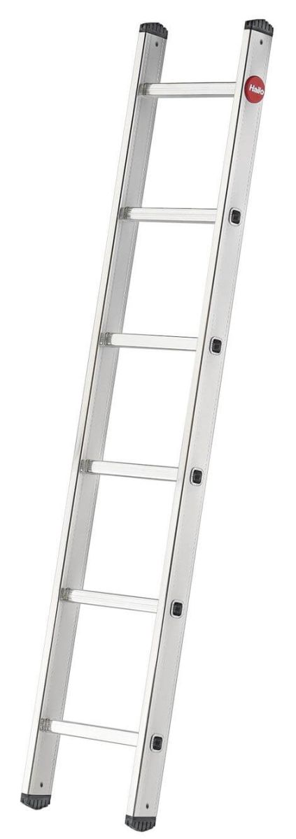Hailo S60 ProfiStep uno Anlegeleiter aus Aluminium mit 6 bis 18 Sprossen, Leichte und robuste Leiter Produktabbildung