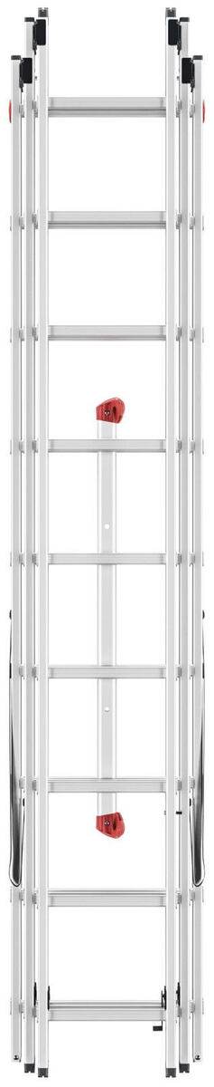 Hailo HobbyStep 3-in-1-Alu-Kombileiter + gratis Einhängetritt, flexible Sprossenleiter im Set Produktabbildung 9
