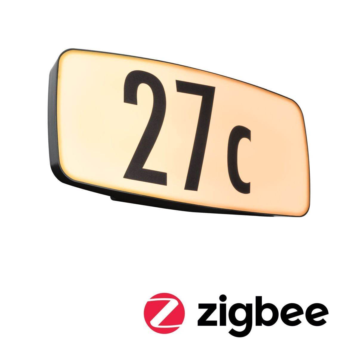 Paulmann LED Hausnummernleuchte Sheera, 6,5 W, 430 lm, IP44, Bewegungsmelder, Smart Home, Zigbee Produktabbildung