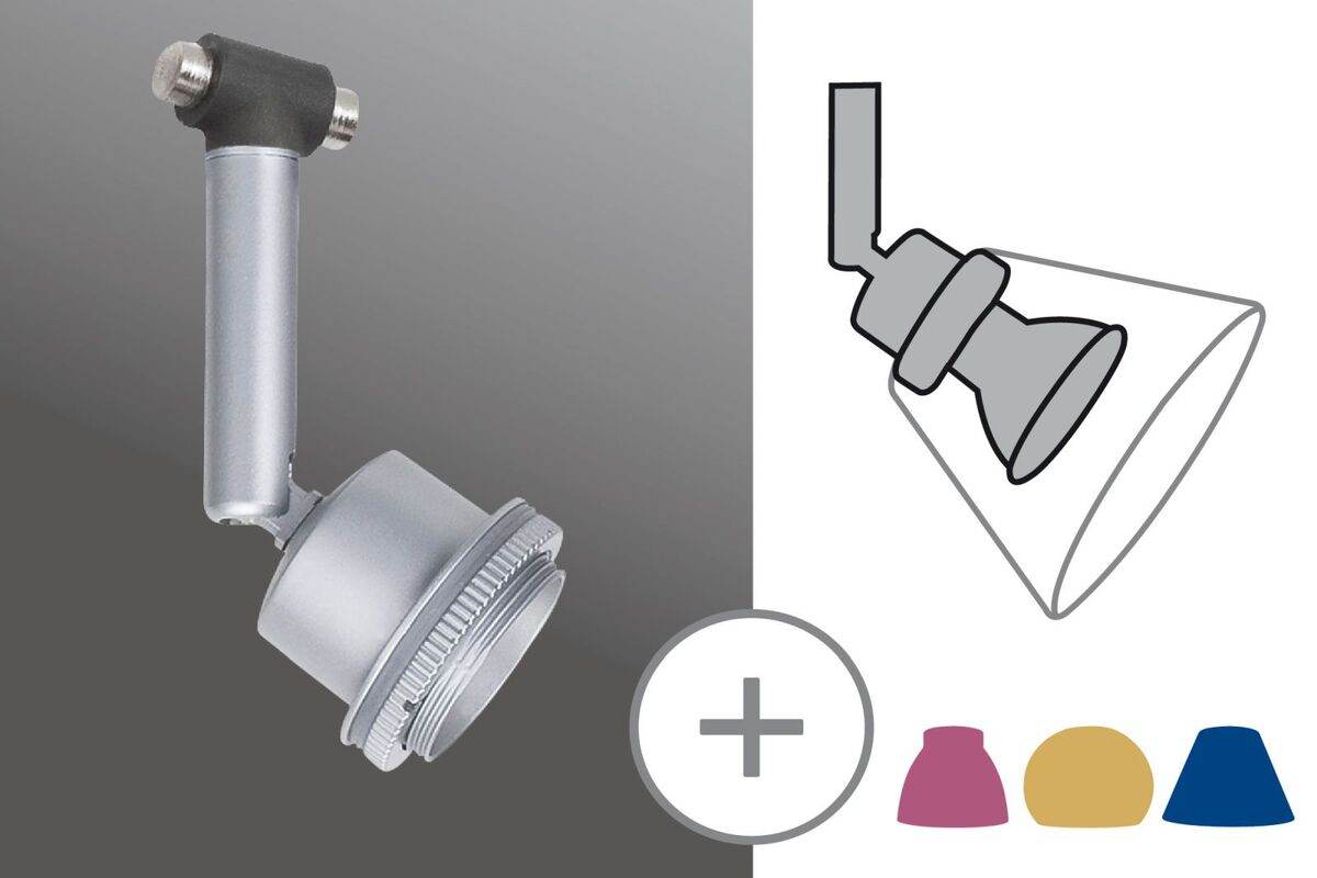 Paulmann Seilsystem-Spot DecoSystems | Deckenleuchte ohne Leuchtmittel | GU5,3 | Seilsystem Produktabbildung 1