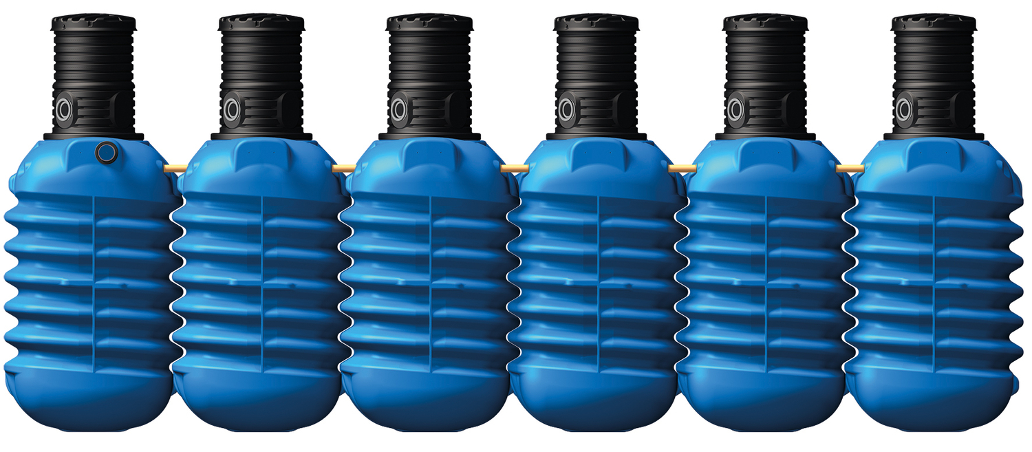 4rain Erdtank-Paket MODULARIS, 15000 Liter Haus-Premium, Trinkwassernachspeisung, leiser Pumpe Produktabbildung