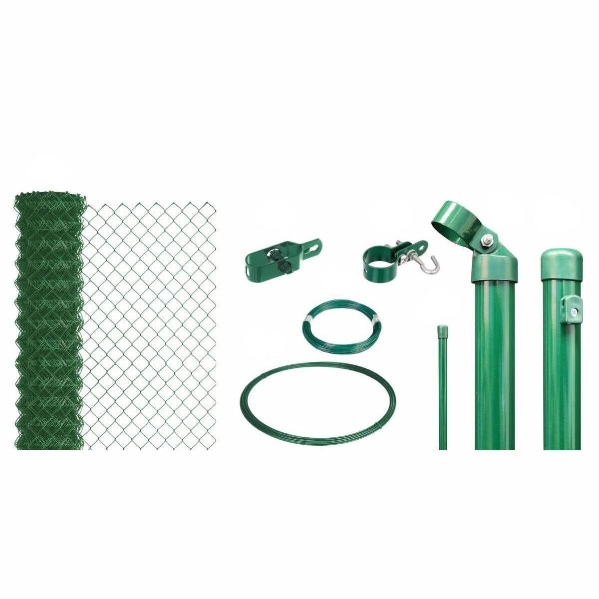 Alberts Maschendrahtzaun Komplettset zum Einbetonieren, Grün, 0,8 m hoch, 100 m lang Produktabbildung 7