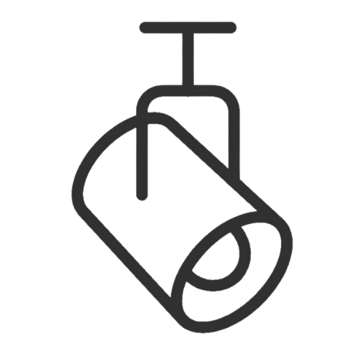 Ein einfaches Symbol einer Deckenleuchte