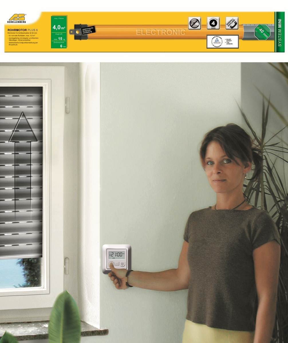 Schellenberg Rohmotor Plus Mini, Endlageneinstellung, Rolladenmotor, max Rollladenflache 4,0 m² Produktabbildung 6