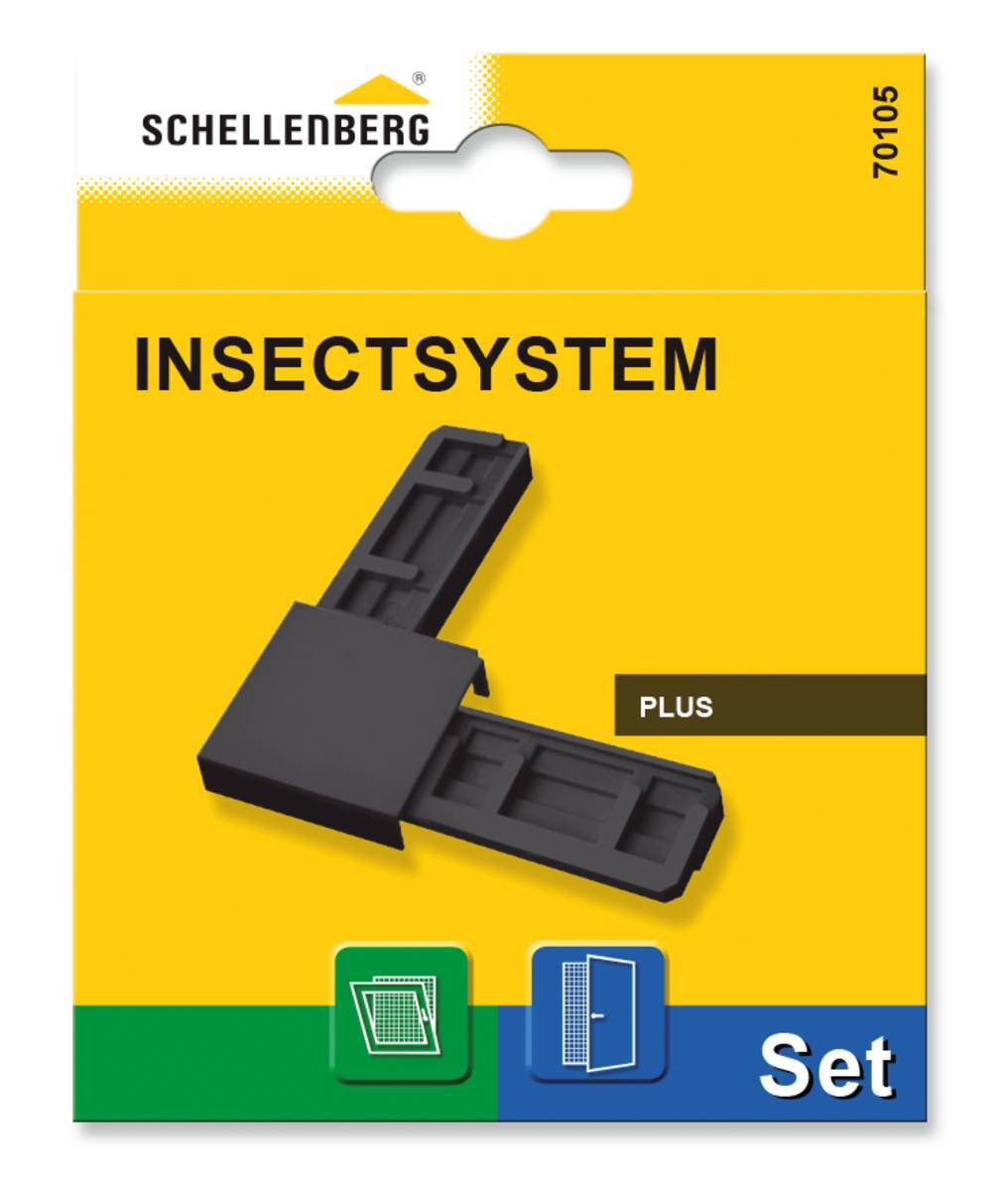 Schellenberg Eckverbinder-Set, Steckmontage Insektenschutzrahmen, PLUS, Anthrazit Produktabbildung 4