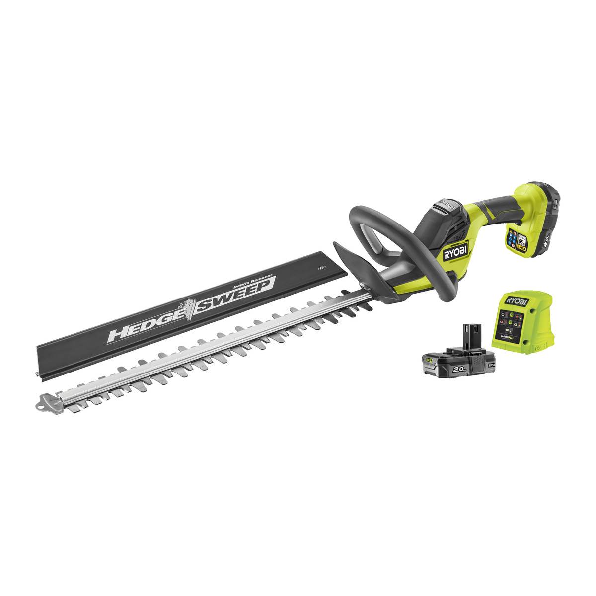 Ryobi Akku-Heckenschere ONE+ 18 V | 45 cm Messerlänge | 2,0 Ah Akku & Ladegerät | RY18HT45A-120 Produktabbildung