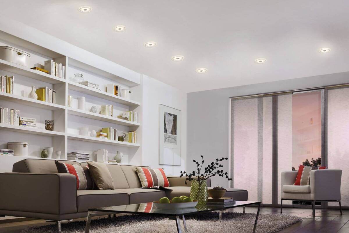 Paulmann LED-Einbauleuchte Whirl | rundes LED-Einbaupanel | Satin | inkl Leuchtmittel mit 3000 K Produktabbildung 4