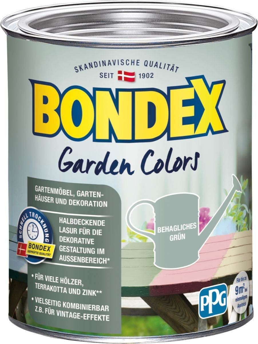 BONDEX Garden Colors halbdeckende Farbe leichte Verarbeitung strapazierfähig Behagliches Grün 0,75L Produktabbildung