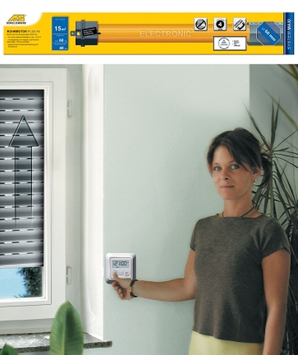 Schellenberg Rohrmotor, elektrische Endlageneinstellung, Rolladenmotor, max. Rolladenfläche 15 m² Produktabbildung 3