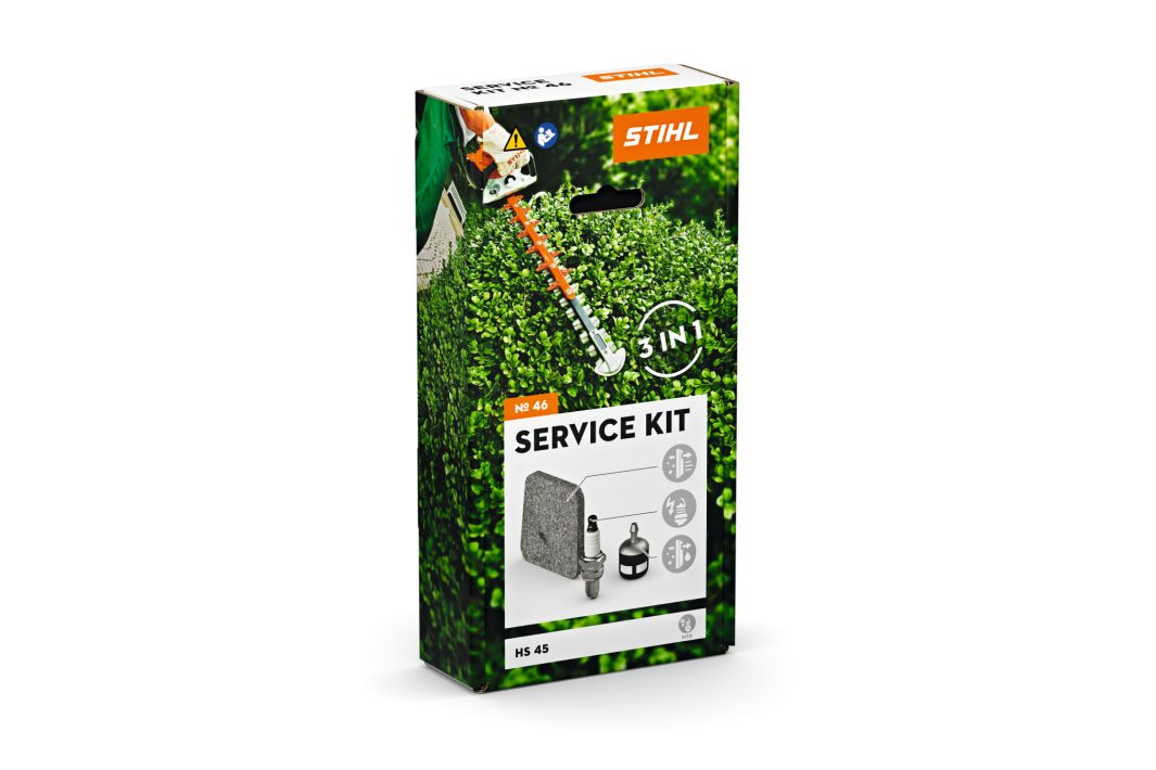 STIHL Service Kit 46 für Benzin-Heckenschere HS 45 2-MIX-Motor, Heckenschere Wartungsarbeit Produktabbildung