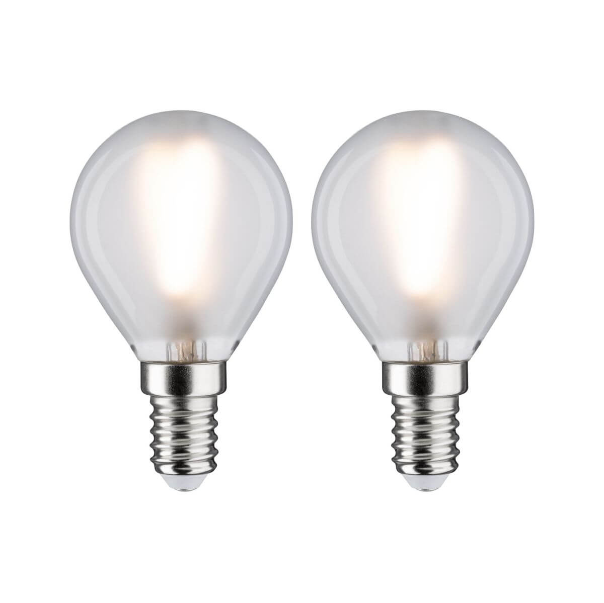 Paulmann 2er Pack LED Tropfen, Ø 45 mm, 3W = 25W, E14, 250 lm, matt, Warmweiß (2700 K) Produktabbildung