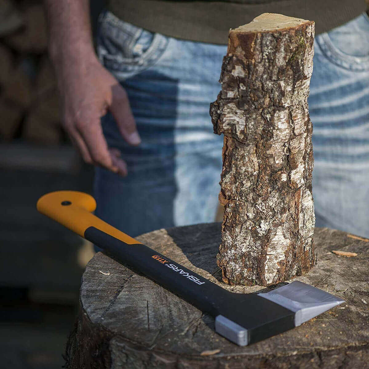 Fiskars Spaltaxt X11-S inklusive Xsharp Axtschärfer | Kleine Axt | Holzbeil Produktabbildung 5