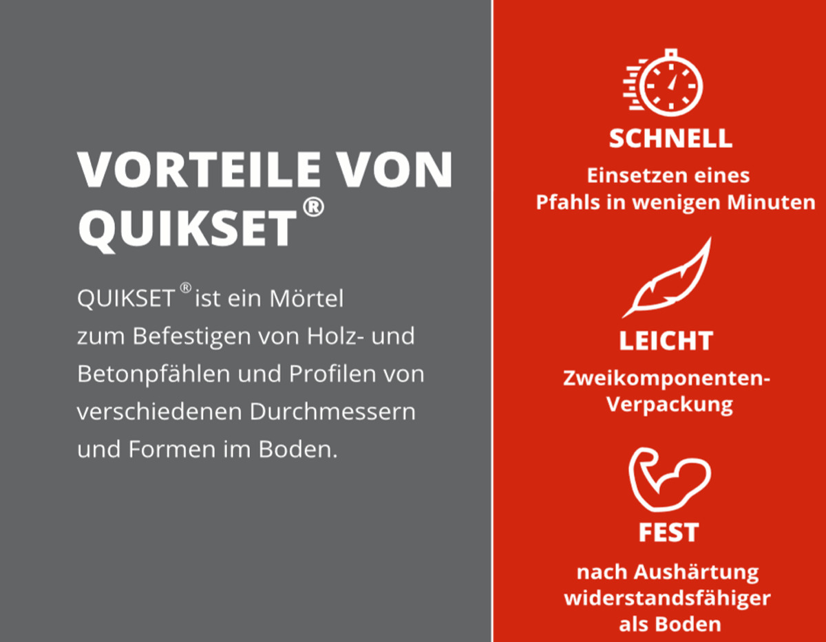 Quikset 2K Dübel für den Boden | Perfekt für Pfähle | Anmischen in 20 Sekunden Produktabbildung 5