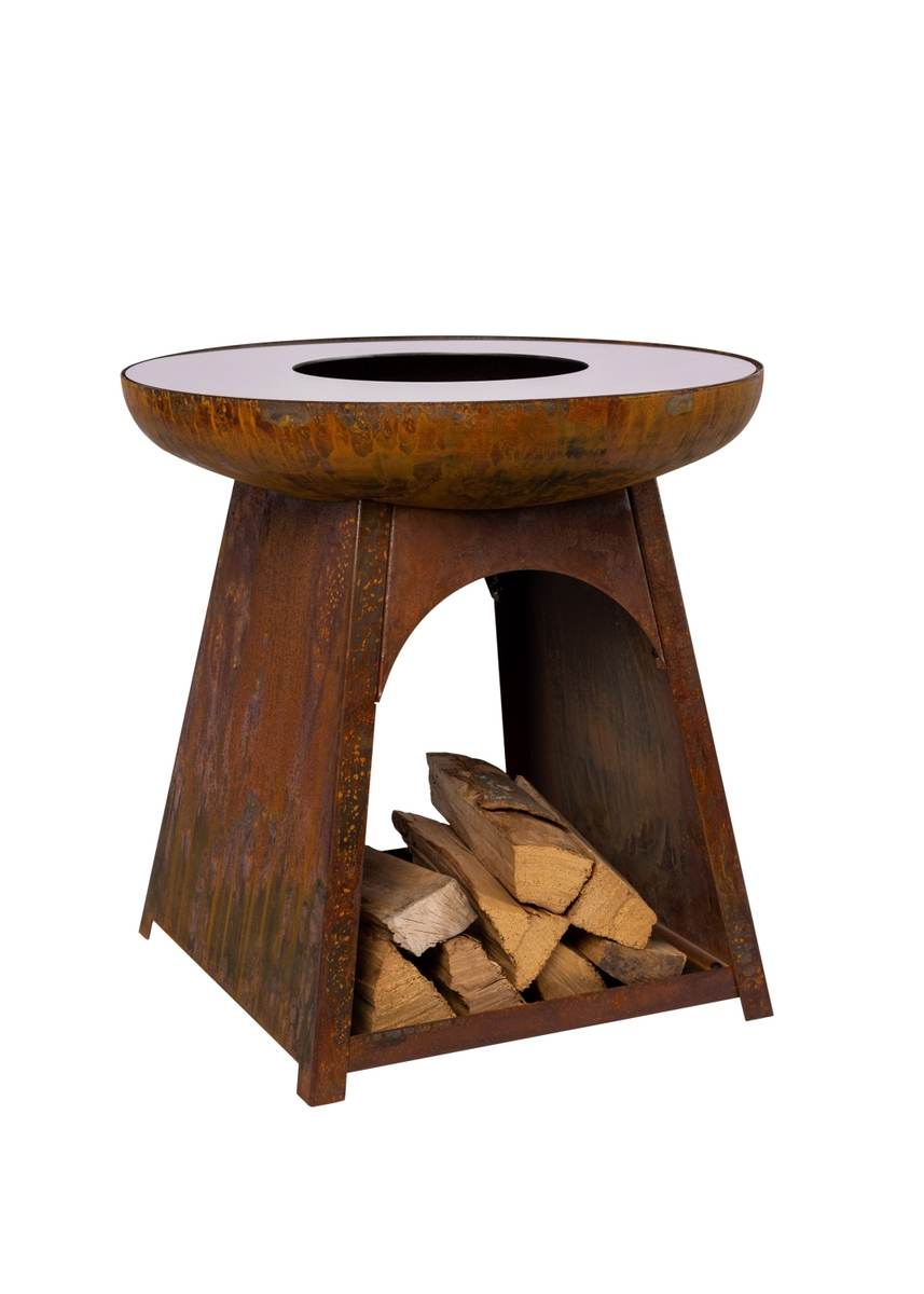 Feu du Jardin Gartenfeuer TOPUP rost mit Edelstahlplatte, Feuerstelle, ohne Grillrost und Schwenkarm Produktabbildung 1