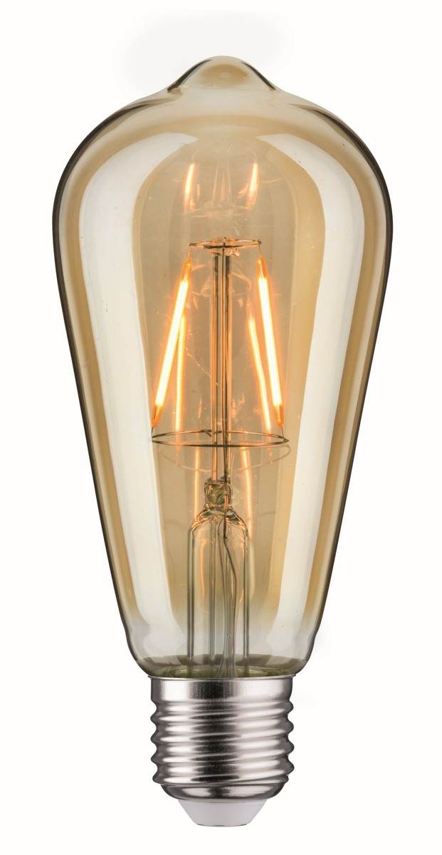 Paulmann 1879 Filament 230V LED Kolben Rustika, E27, Non Dim, 150 lm, 2,7W, 1800 K, Gold Produktabbildung