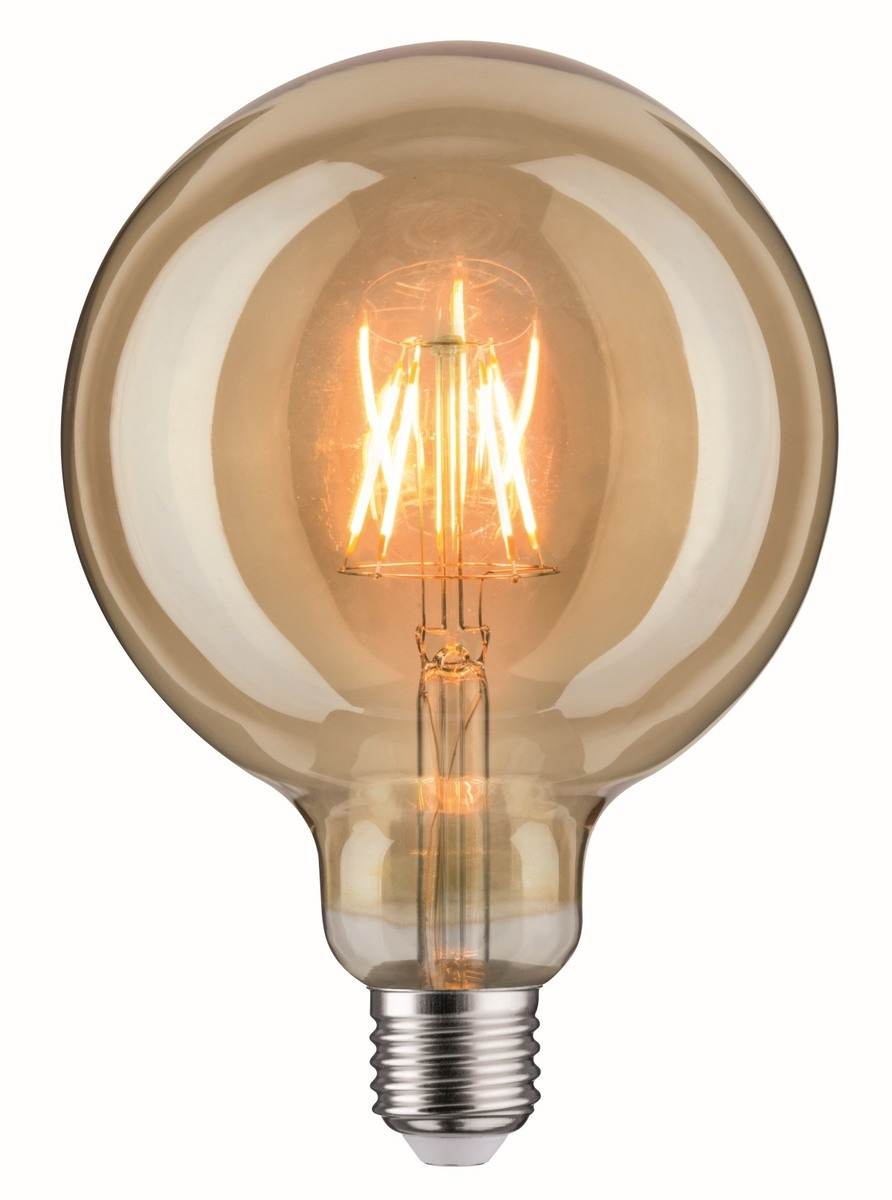 Paulmann 1879 Filament 230V LED Globe, G125, E27, 420 lm, 6,5W, 1700 K, Gold Produktabbildung