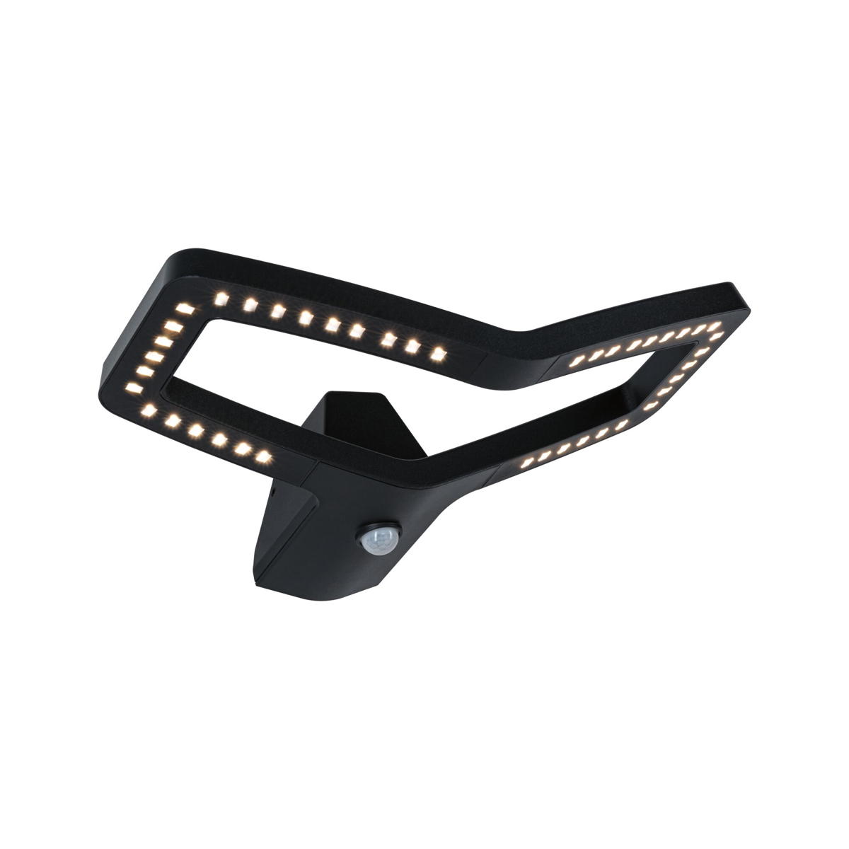 Paulmann LED Wandleuchte Alara in Anthrazit 10W 450lm IP44 mit Bewegungsmelder und Dämmerungssensor Produktabbildung 1