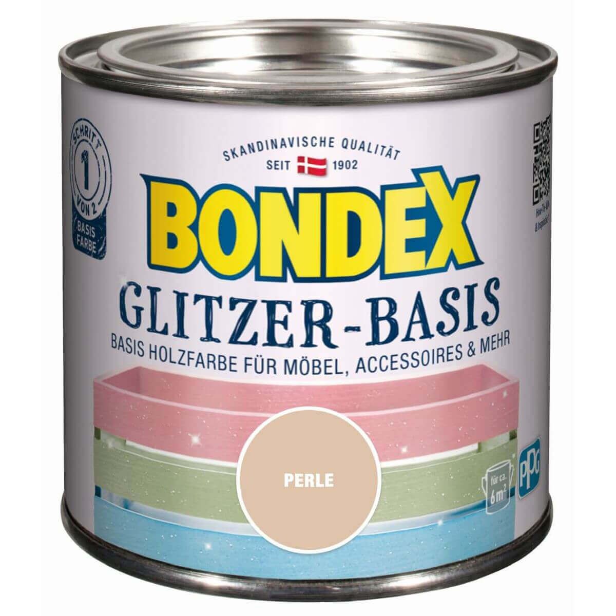 Bondex Glitzer-Basis, 0,5 l, Perle Produktabbildung 5