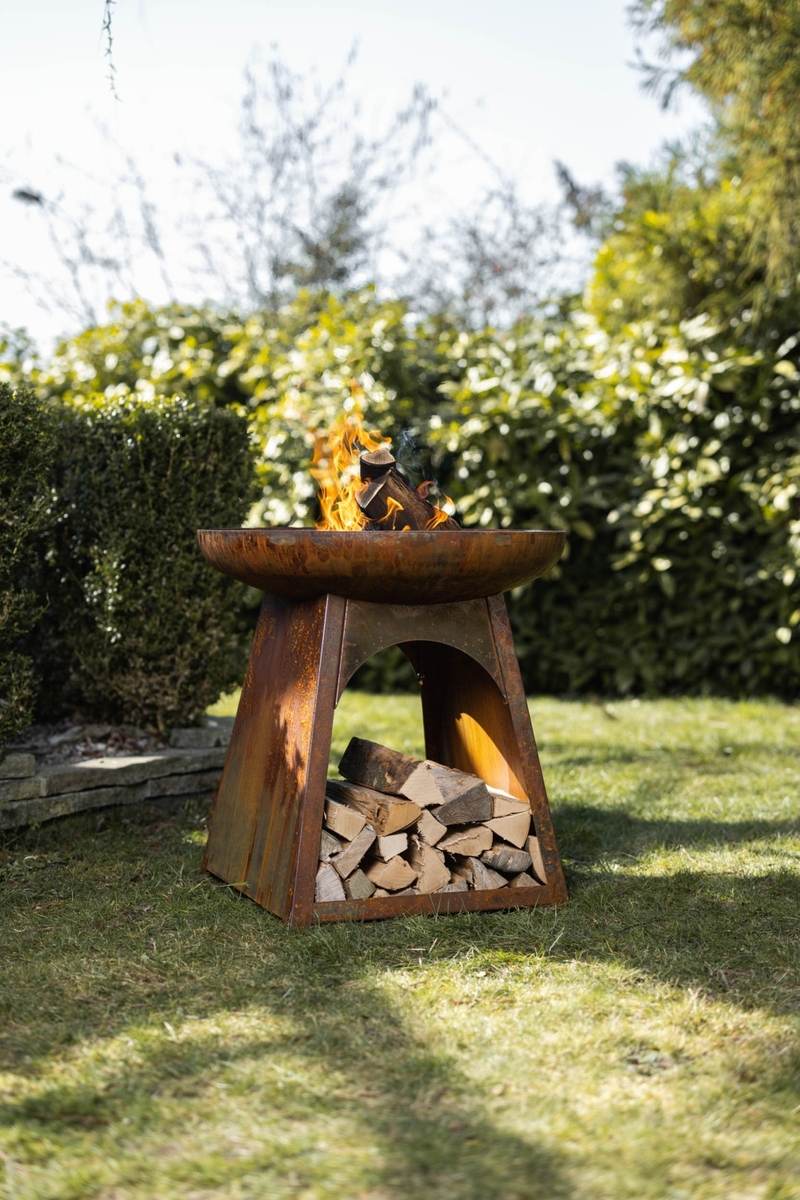 Feu du Jardin Gartenfeuer TOPUP rost mit Edelstahlplatte, Feuerstelle, ohne Grillrost und Schwenkarm Produktabbildung 4