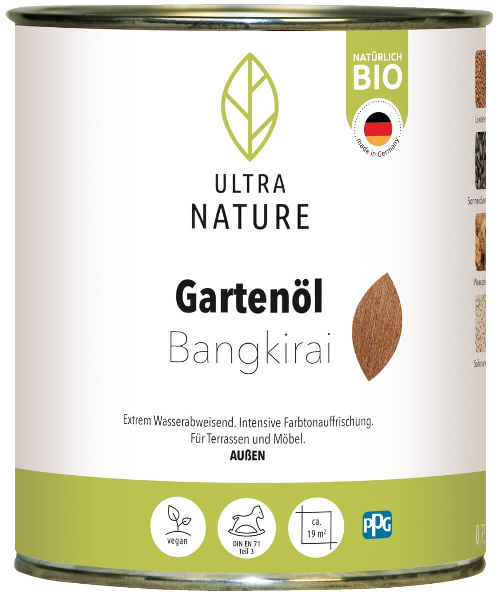 ULTRA NATURE Gartenöl, Natürlich Bio, Lösemittelfrei, 0,75 l, Teak Produktabbildung 2