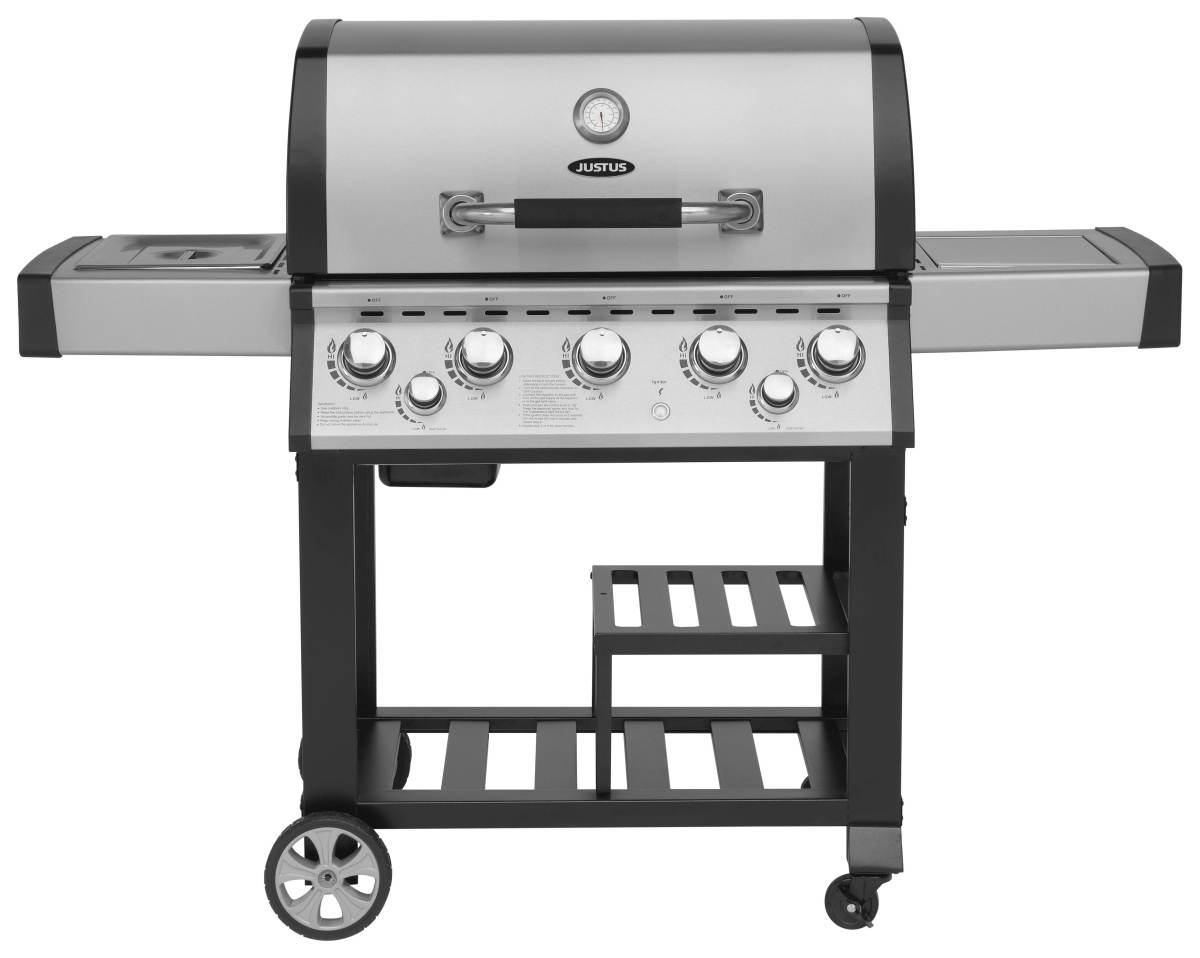 JUSTUS Gasgrill-Küche Mars, 5+1 Brenner, Infrarot Backburner, Edelstahl, 76 x 46,5 cm Grillfläche Produktabbildung