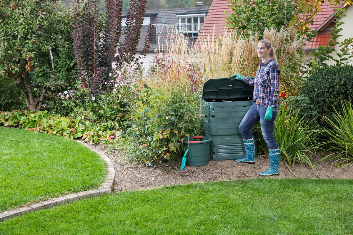 B-Ware GARANTIA THERMO-KING Komposter grün | 400 Liter | Komposter Garten Kunststoff Produktabbildung 2