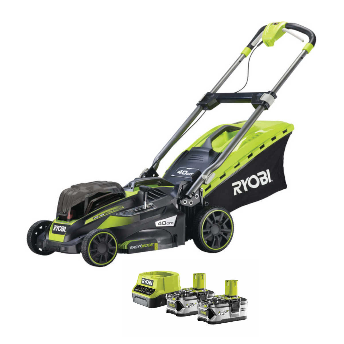 RYOBI Fusion 36V (2x 18V) Akku-Rasenmäher OLM1841H + 2x 4,0 Ah Akku + Ladegerät - bis zu 700 m² Produktabbildung 8
