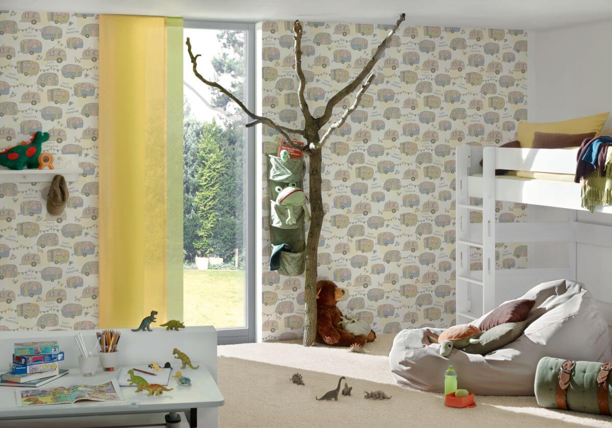 AS Creation Tapete Blaue Creme Metallic | Kindertapete | Boys & Girls 6 | Kinderzimmer Produktabbildung 4