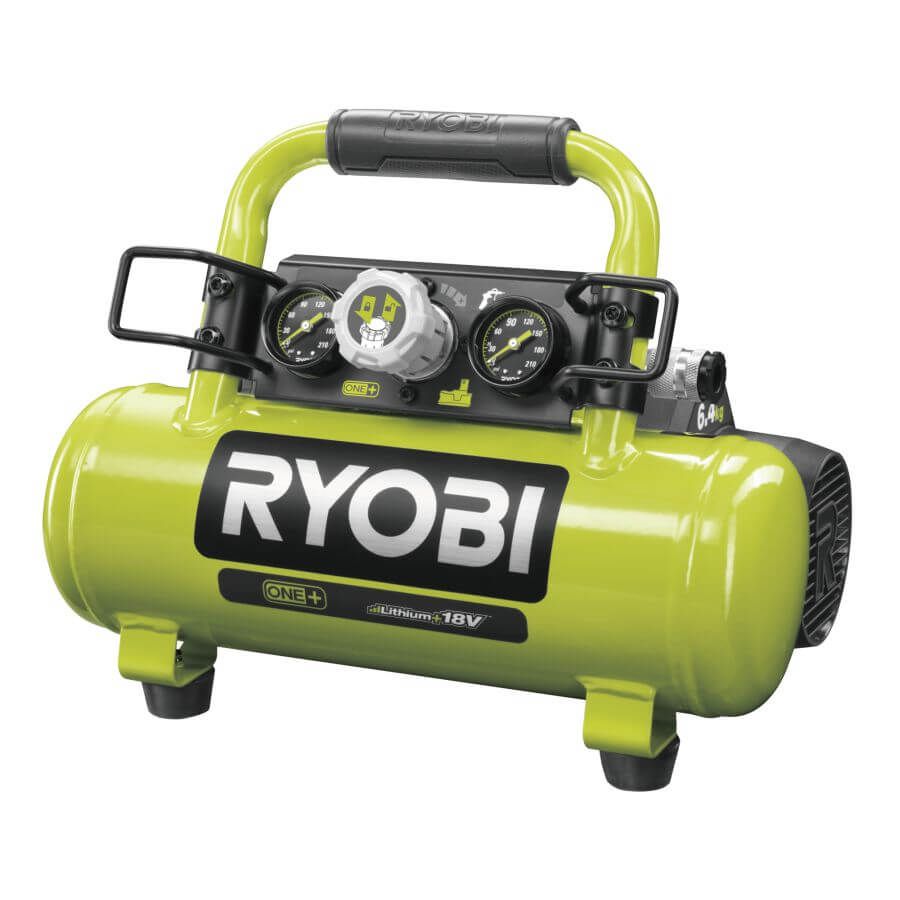RYOBI Akku-Kompressor ONE+ 18 V, Kompressor ohne Akku|Ladegerät, Auto Reifenfüller, R18AC-0 Produktabbildung