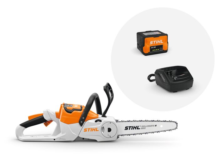 Stihl Akku-Motorsäge MSA 60 C-B, AK System, Schnittlänge 30 cm, Akku und Ladegeät Produktabbildung