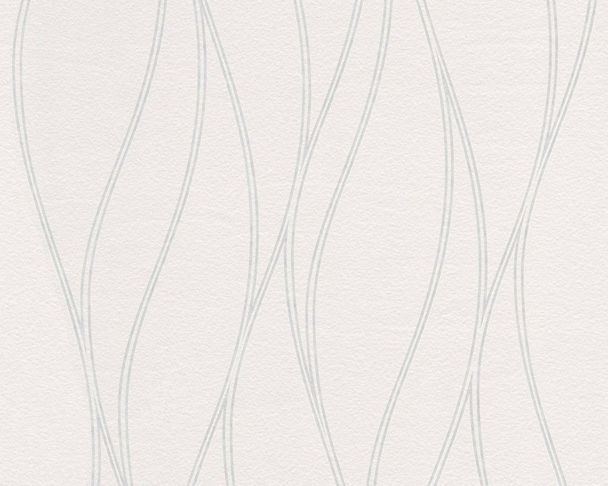 AS Creation Meistervlies Pro 2 Weiß: Vlies-Tapete 244918, überstreichbar, geschwungene Linien Produktabbildung 1
