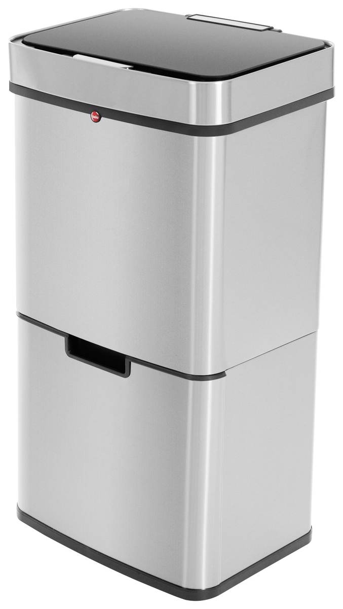 Hailo Öko Vario XL Abfalltrenner mit 3 Eimern | Anti-fingerprint Edelstahl | Design-Mülltrenner Produktabbildung
