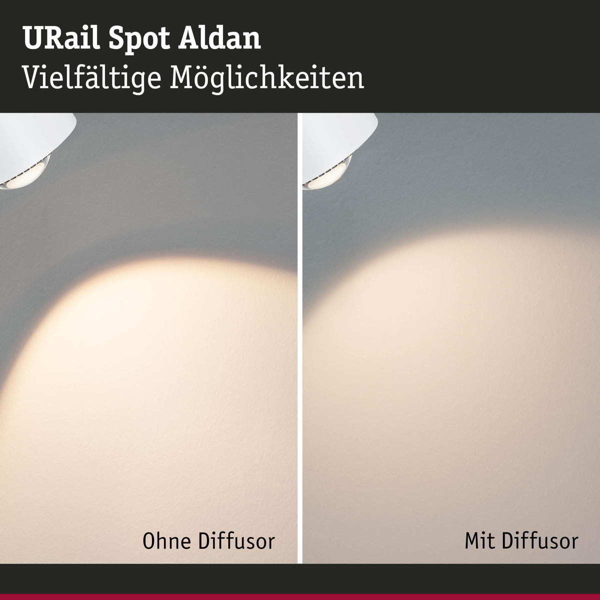 Paulmann URail LED Spot Aldan in Signalweiß und Schwarz 8W 500lm Produktabbildung 13