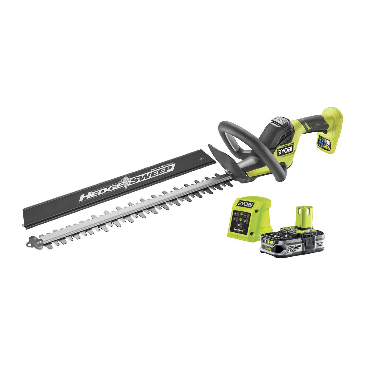 Ryobi Akku-Heckenschere ONE+ 18 V | Messerlänge 50 cm | mit 2,5 Ah Akku & Ladegerät | RY18HT50A-125 Produktabbildung