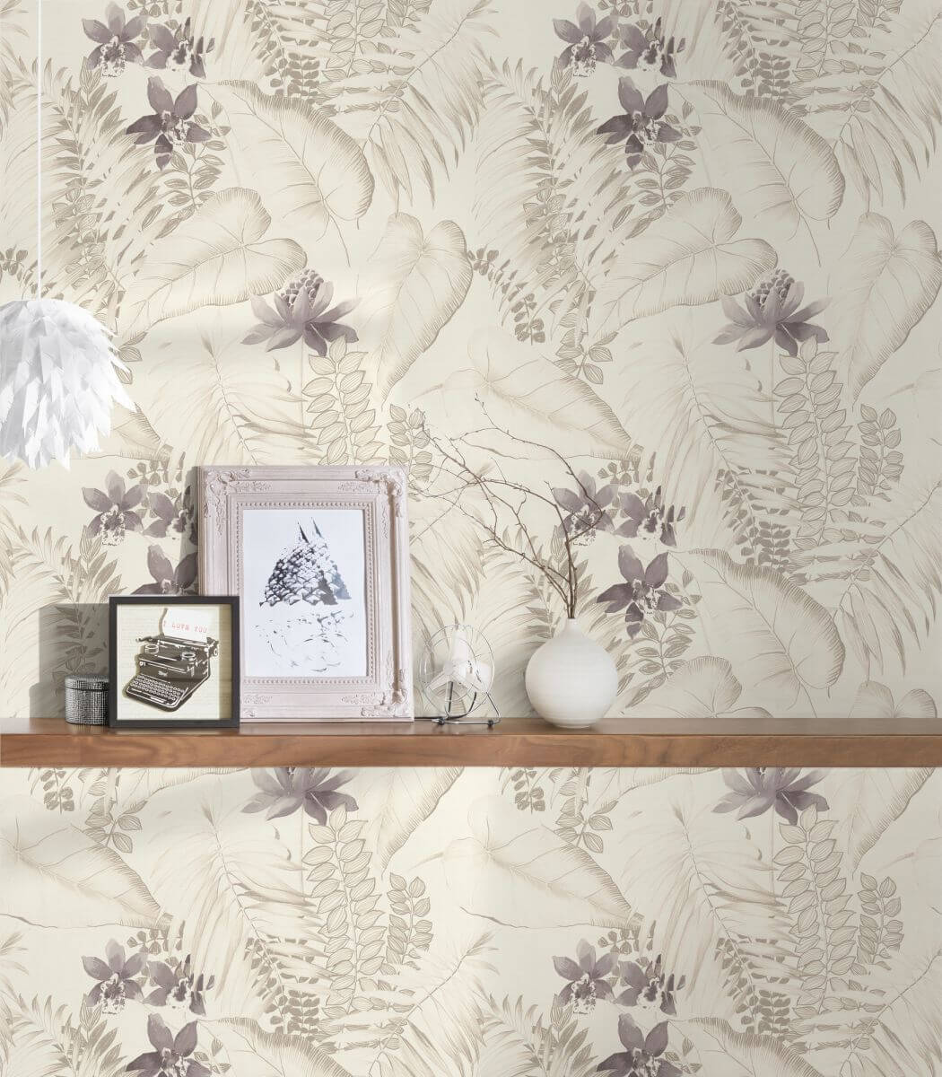 AS Creation Tapete | Blumentapete Beige Braun Grau | Exotic Life Produktabbildung 3