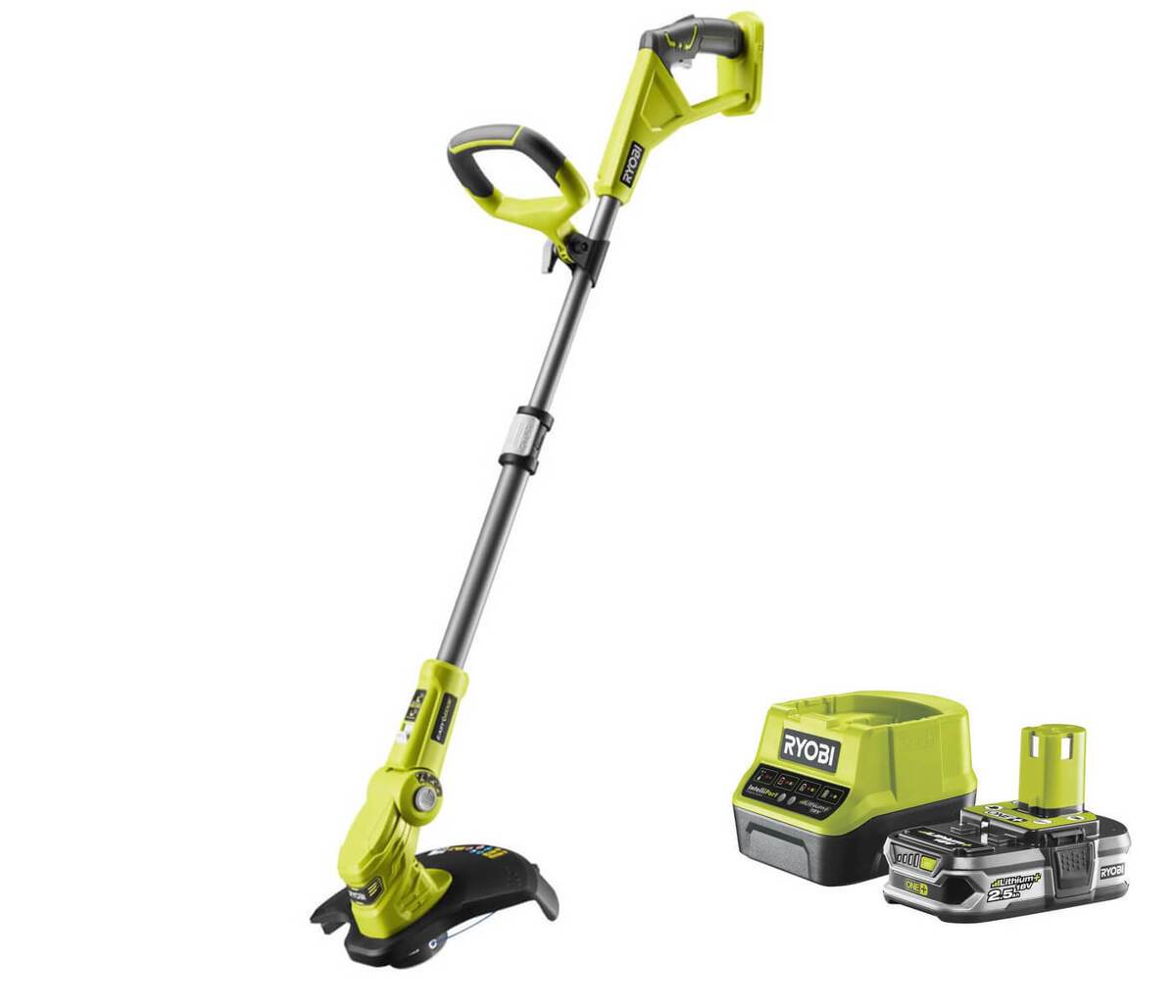 Ryobi Vorteilspaket Teleskop Akku-Rasentrimmer mit Akku | ONE+ 18 V OLT1832 | Schnittbreite 25-30 cm Produktabbildung