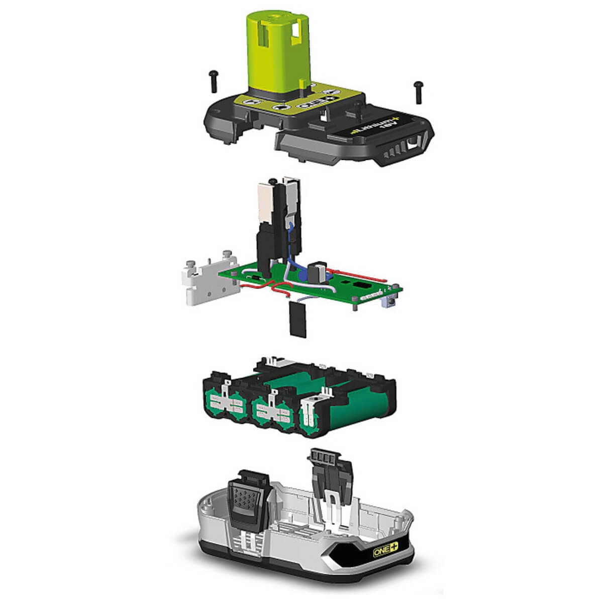 Ryobi Akku 1,5 Ah ONE+ RB18L15 | Für alle 18 V ONE+ Gartengeräte und Elektrowerkzeuge Produktabbildung 2