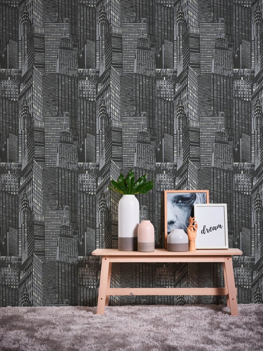 AS Creation Tapete | Kindertapete Metallic Schwarz | Il Decoro Produktabbildung 4