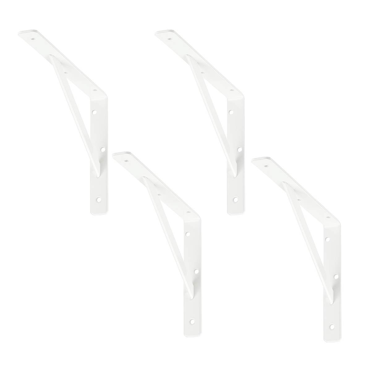 siwitec Regalhalterung verschiedene Größen im Set, weiß, 100 kg / 150 kg Traglast, Regalwinkel Produktabbildung