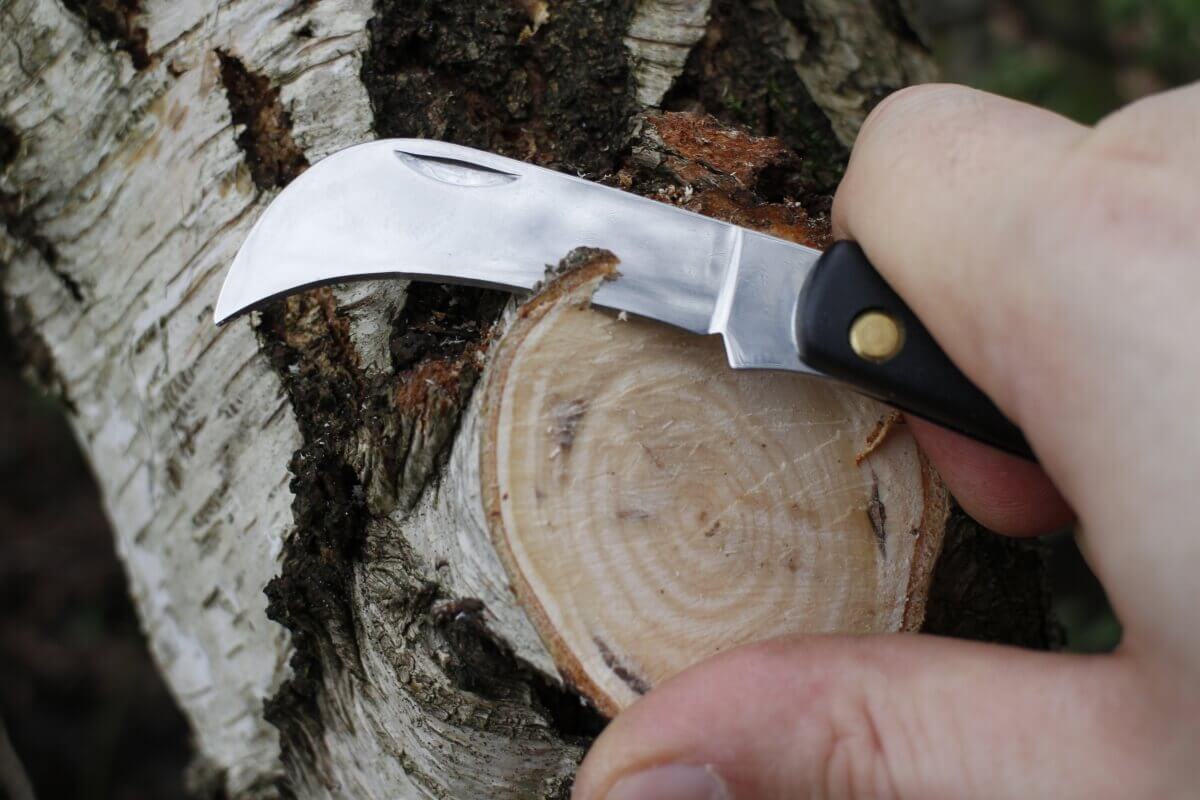 Fiskars Gartenhippe, Gärtnermesser, Gartenmesser, Blumenmesser, Baumschulmesser Produktabbildung 2