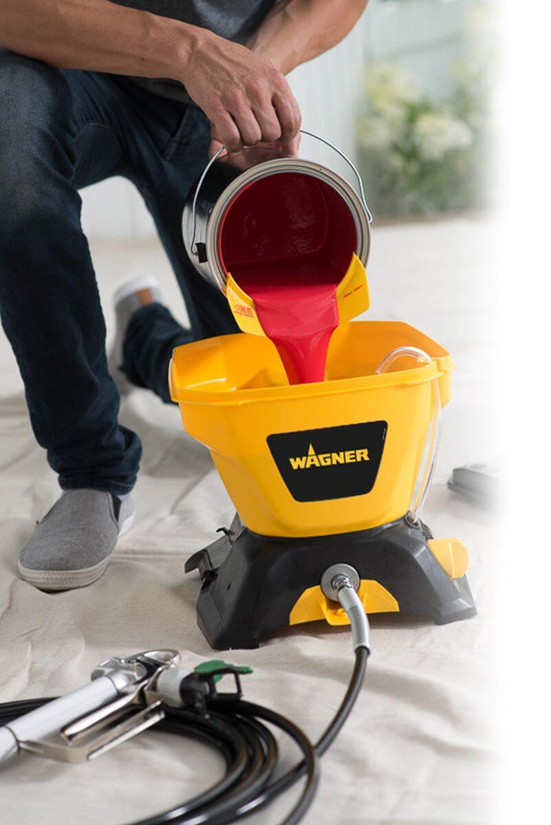 WAGNER HEA Control 150 M | Airless Farbsprühsystem | integrierter 5,5 L Behälter | 7,5 m Schlauch Produktabbildung 5