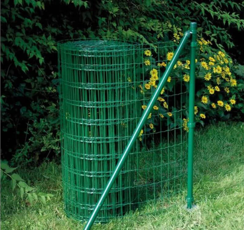 Alberts Zaun-Set Fix-Clip Pro mit Einschlaghülsen, 1,22 m Höhe, 10 m Länge, Grün, Komplettset Produktabbildung 7