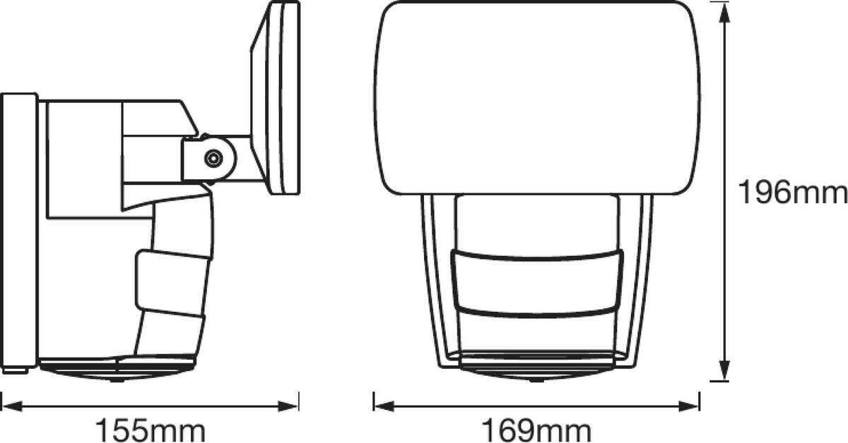 Ledvance Endura PRO Flood Trace, 24W, 1800 lm, mit IR Sensor, IP44, 3000 K (Warmweiß) Produktabbildung 8