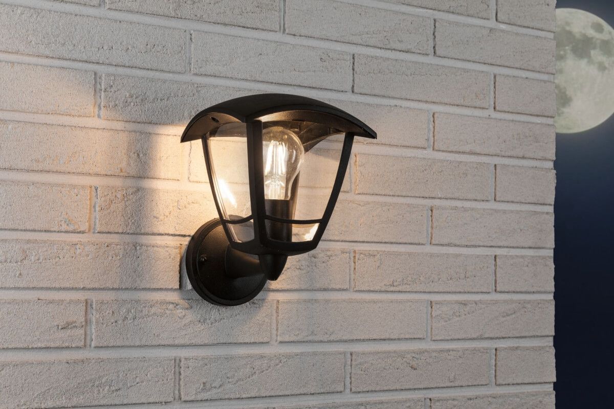 Paulmann Outdoor Wandleuchte Classic curved, E27, max 12 W, IP44, Kunststoff, Dimmbar Produktabbildung 4