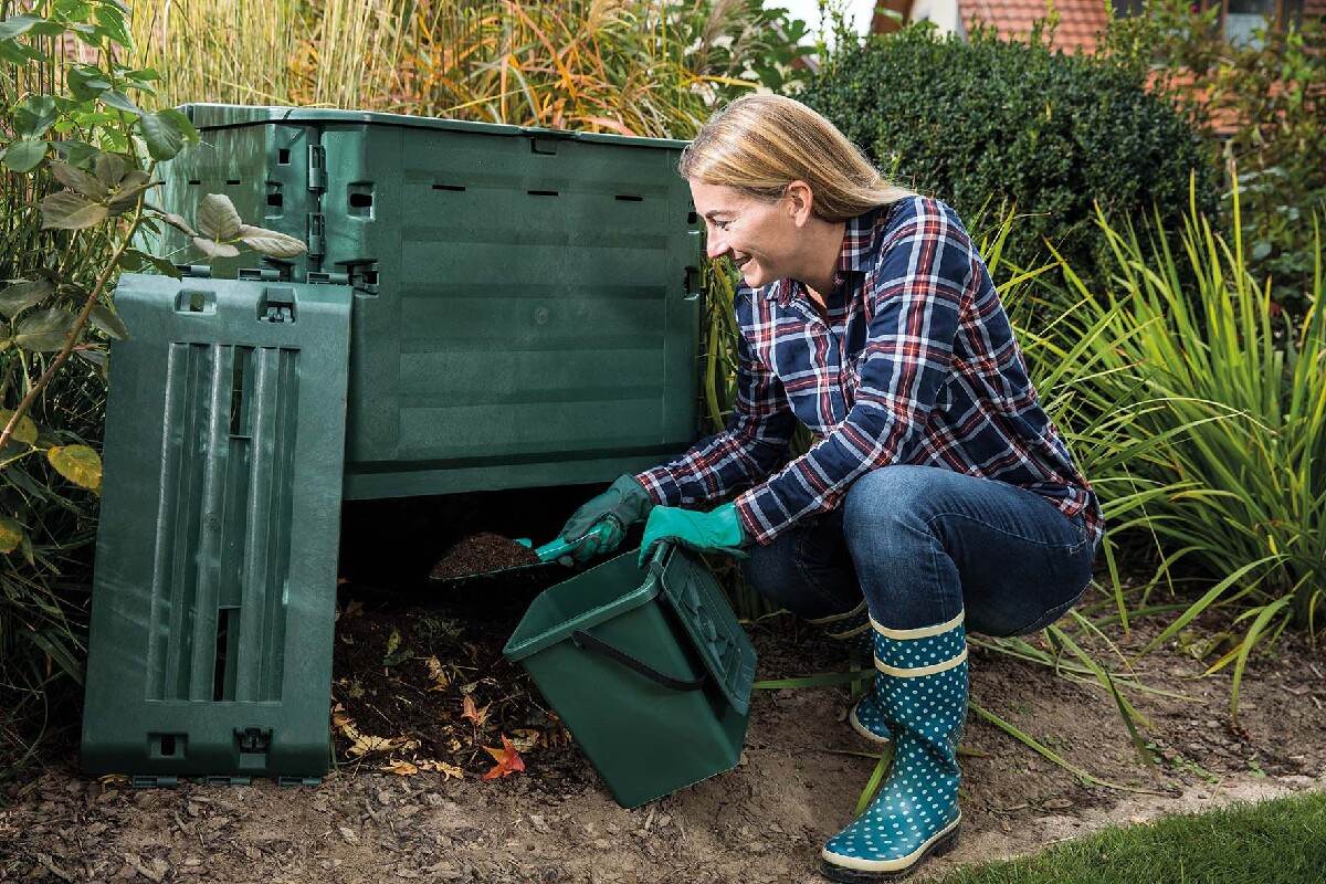 B-Ware GARANTIA THERMO-KING Komposter grün | 400 Liter | Komposter Garten Kunststoff Produktabbildung 6