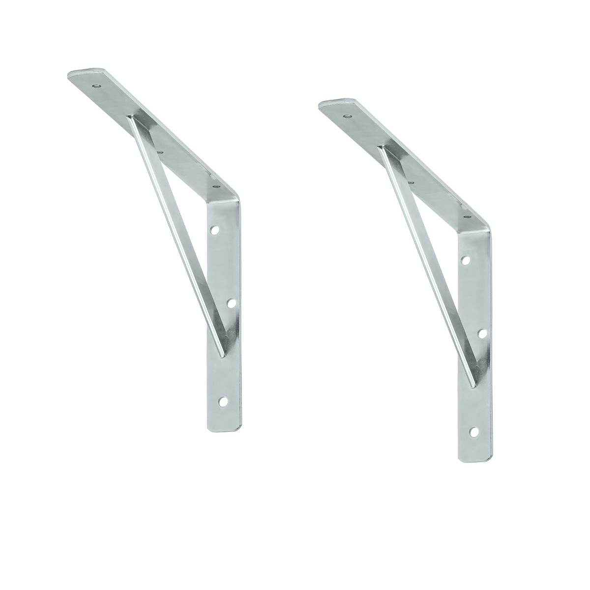 2 x siwitec Regalhalterung 250 x 130 x 30 mm, verzinkt, Traglast 150 kg, Regalträger, Stegkonsole Produktabbildung