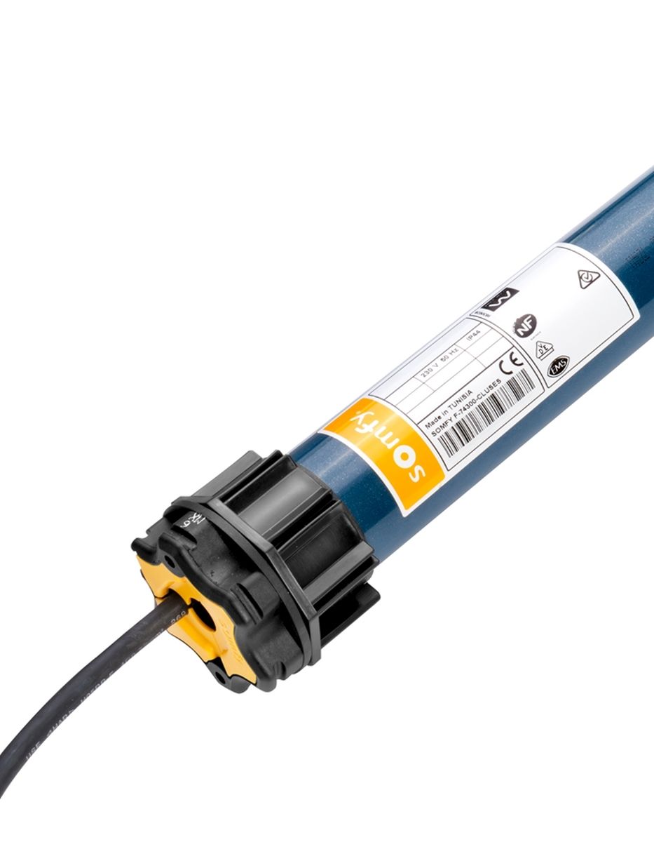 B-Ware Somfy Funk-Rohrmotor Oximo 50 io-homecontrol 40/17 SW 70 ESM Kabellänge 3 m schwarz Produktabbildung 2