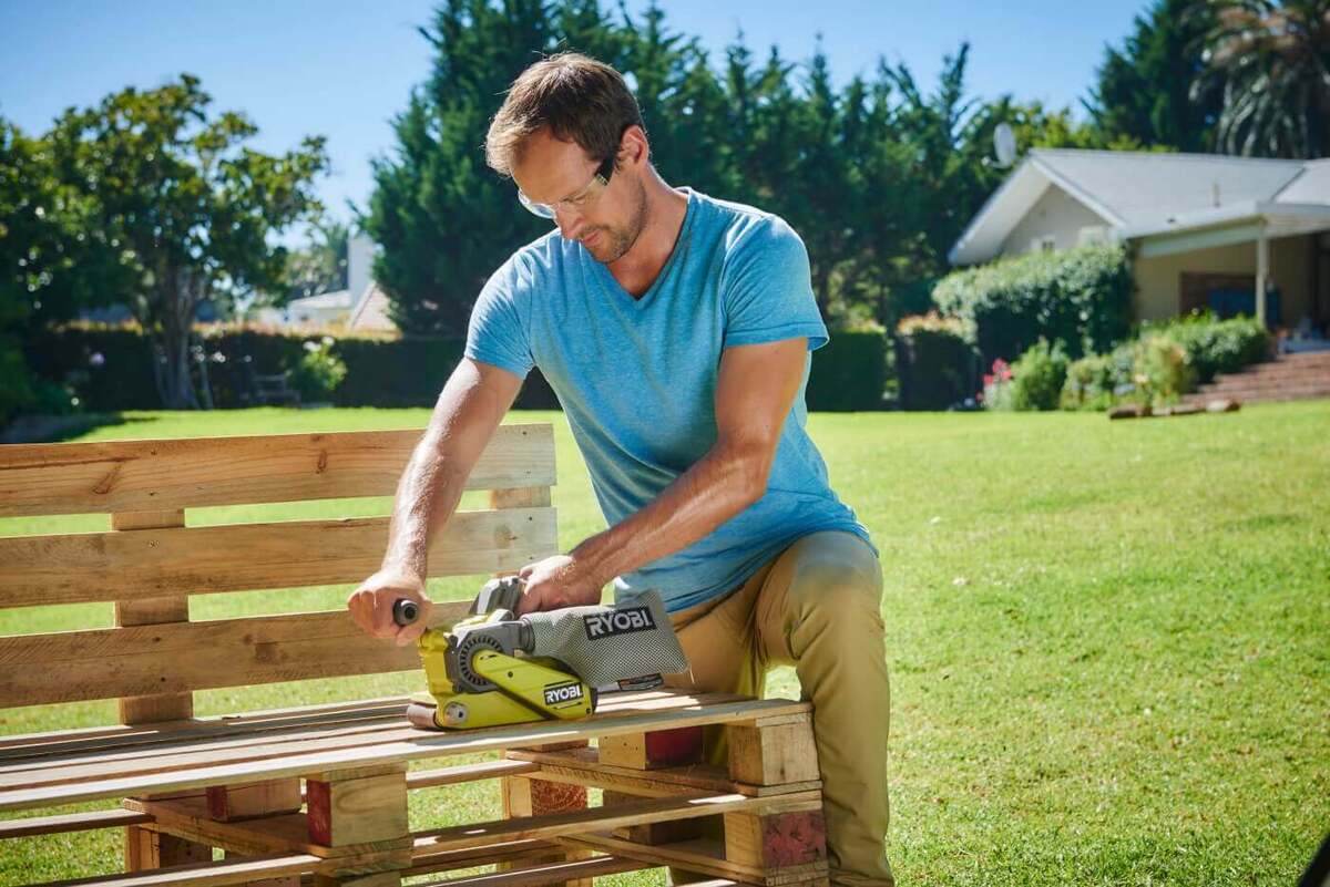 Ryobi Akku-Bandschleifer ONE+ 18 V | Bandschleifmaschine ohne Akku | R18BS-0 Produktabbildung 5