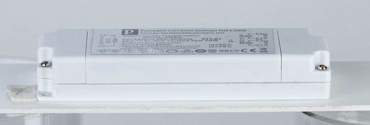 Paulmann Trafo | Transformator elektronisch | VDE | Flat Trafo | 70 W | Weiß Produktabbildung 2